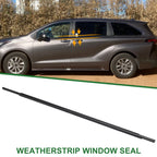 1pc Rear Left Weatherstrip Window Seal No. 6823008020 for Toyota Sienna (2011–2022)