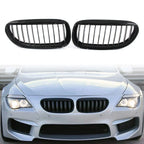 Front Bumper Upper Grill Mesh Grille for BMW M6 E63 E64 (2006–2010) Black