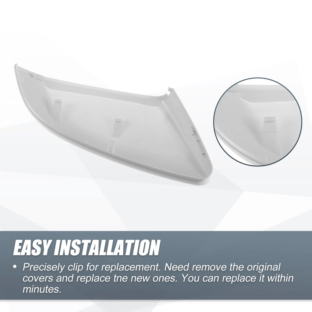 Left Side Mirror Cover Cap for Honda Civic (2016–2021) - White