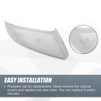 Left Side Mirror Cover Cap for Honda Civic (2016–2021) - White