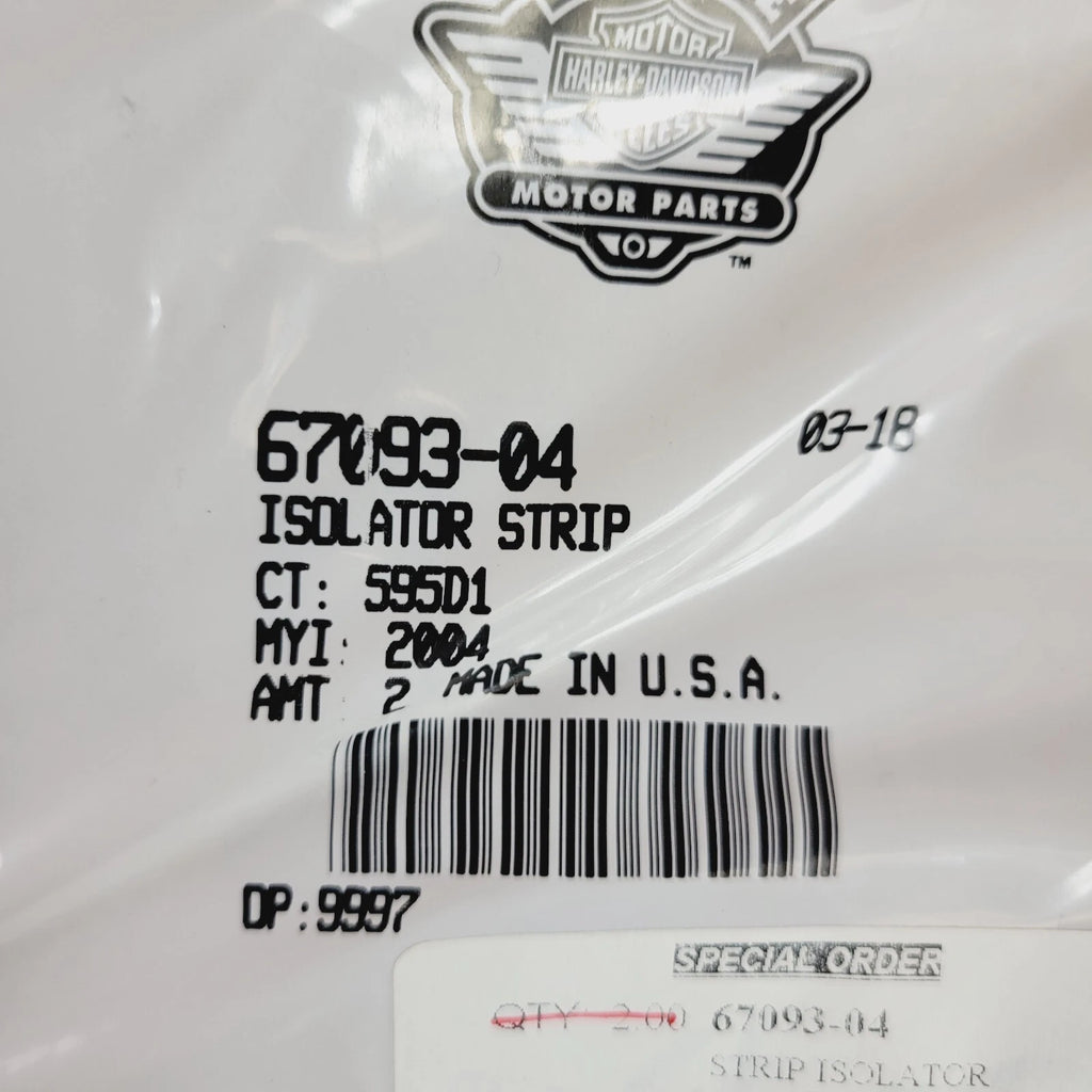 Isolator Solo Strip for Harley-Davidson Road Glide (2008–2013) 67093-04