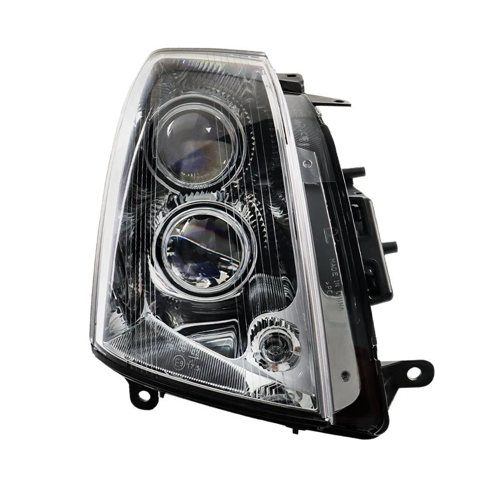 Set of 2 Headlights for Cadillac STS (2005–2011) Black Housing Clear