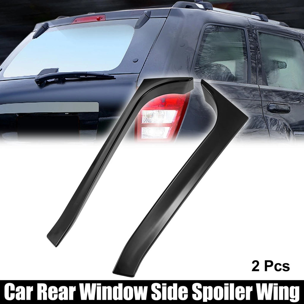 2pcs Black Rear Window Side Spoiler Trim for Volkswagen Golf 6 MK6 GTI R