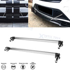 Front Bumper Lip Splitter Strut Rod Tie Support Bar for Silver (7.87") (2011–2020)