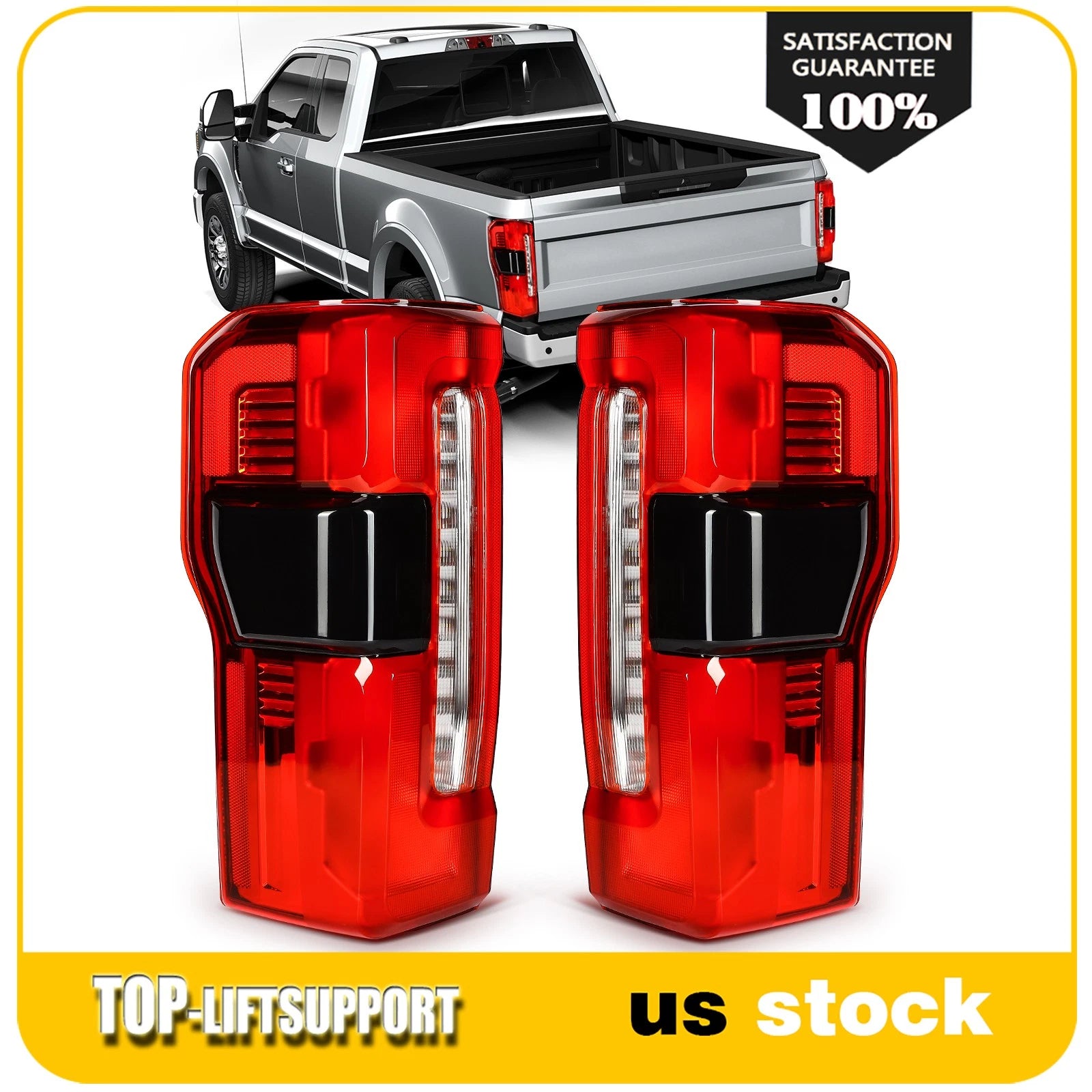 2Pcs Tail Light with Blind Spot for Ford F-250 F-350 Super Duty (2023–2024)