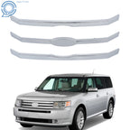 Set of 3 Chrome Front Upper Grille Bars Insert for Ford Flex (2009–2012)