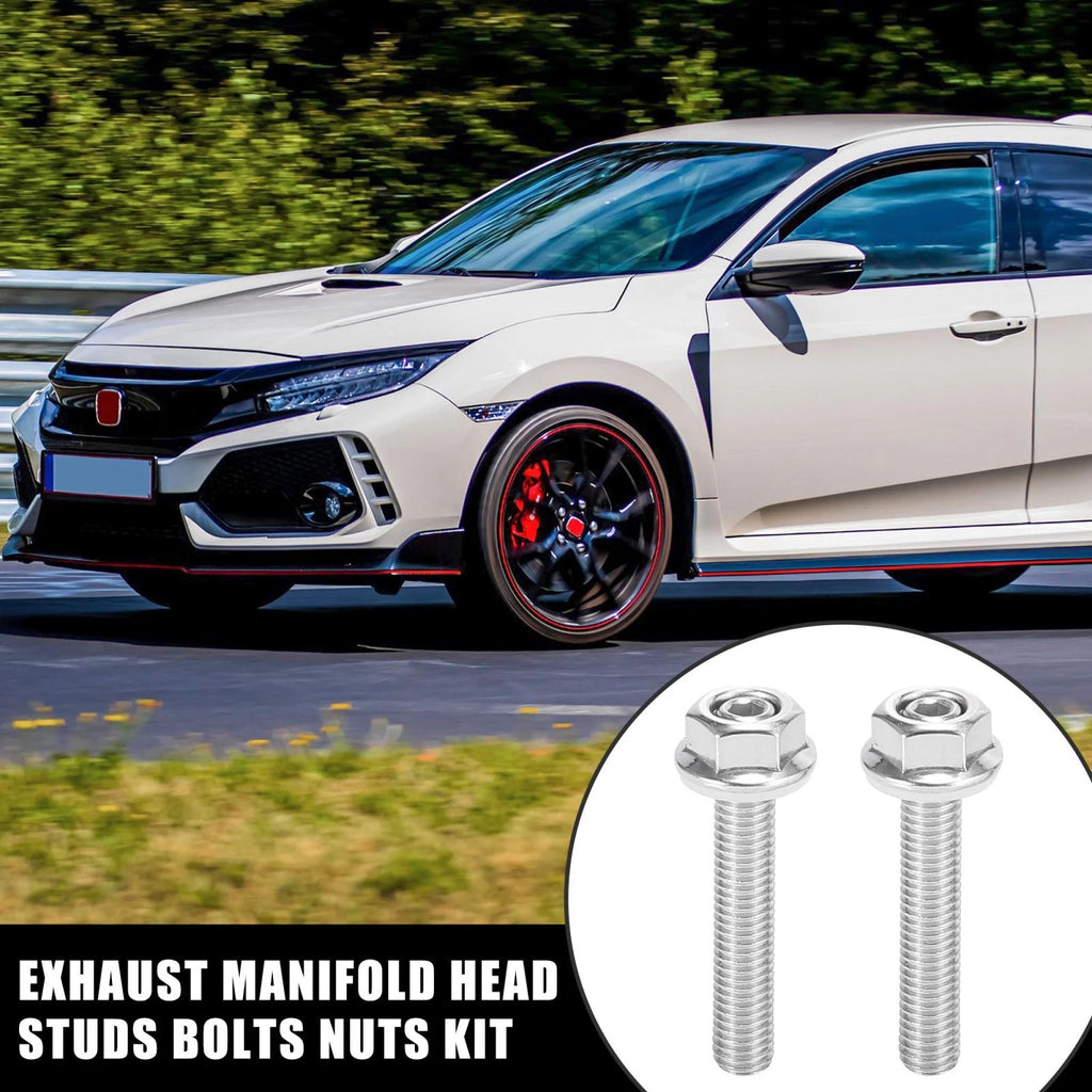 10pcs Exhaust Manifold Bolt Studs for Honda Acura B C D F H K Series (1990–2023)