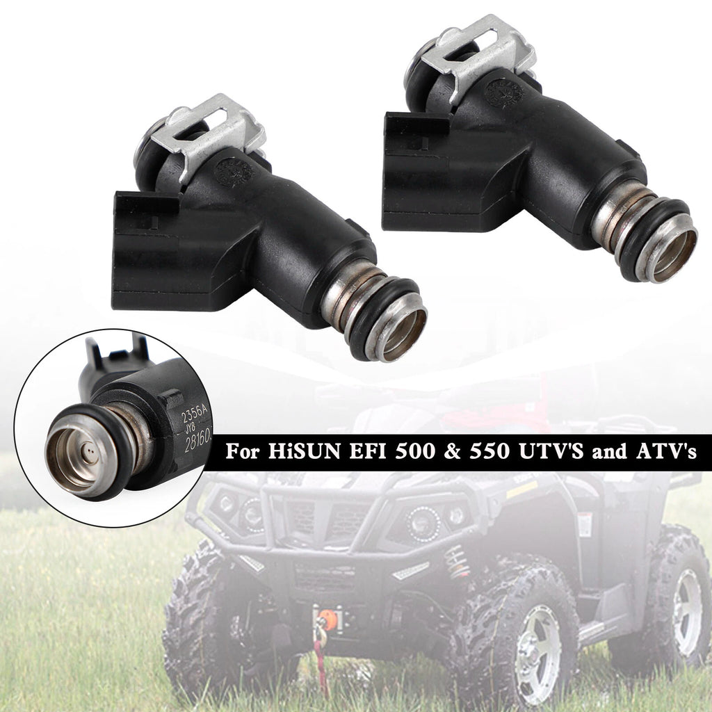 2X Fuel Injector 28160355 16400-004C-0000 for HiSun EFI UTV550 MSU500 HS500 T9