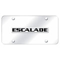 Chrome Name on Chrome License Plate - Officially Licensed for Cadillac Escalade