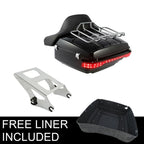 LED Light Mount Backrest Rack for Harley Electra Glide (2014–2026)