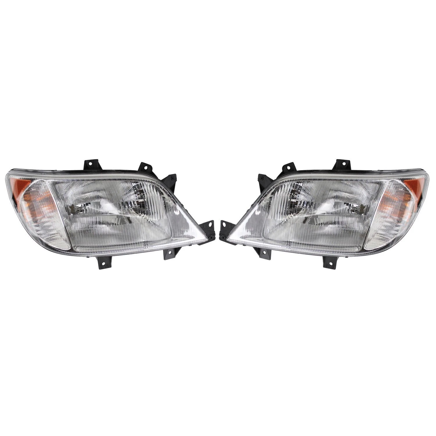Set of 2 Headlight Assemblies for Dodge Sprinter 2500 3500 (2007–2018)