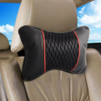 2X Headrest Cushion Pad for Universal Fit (Breathable PU Leather)