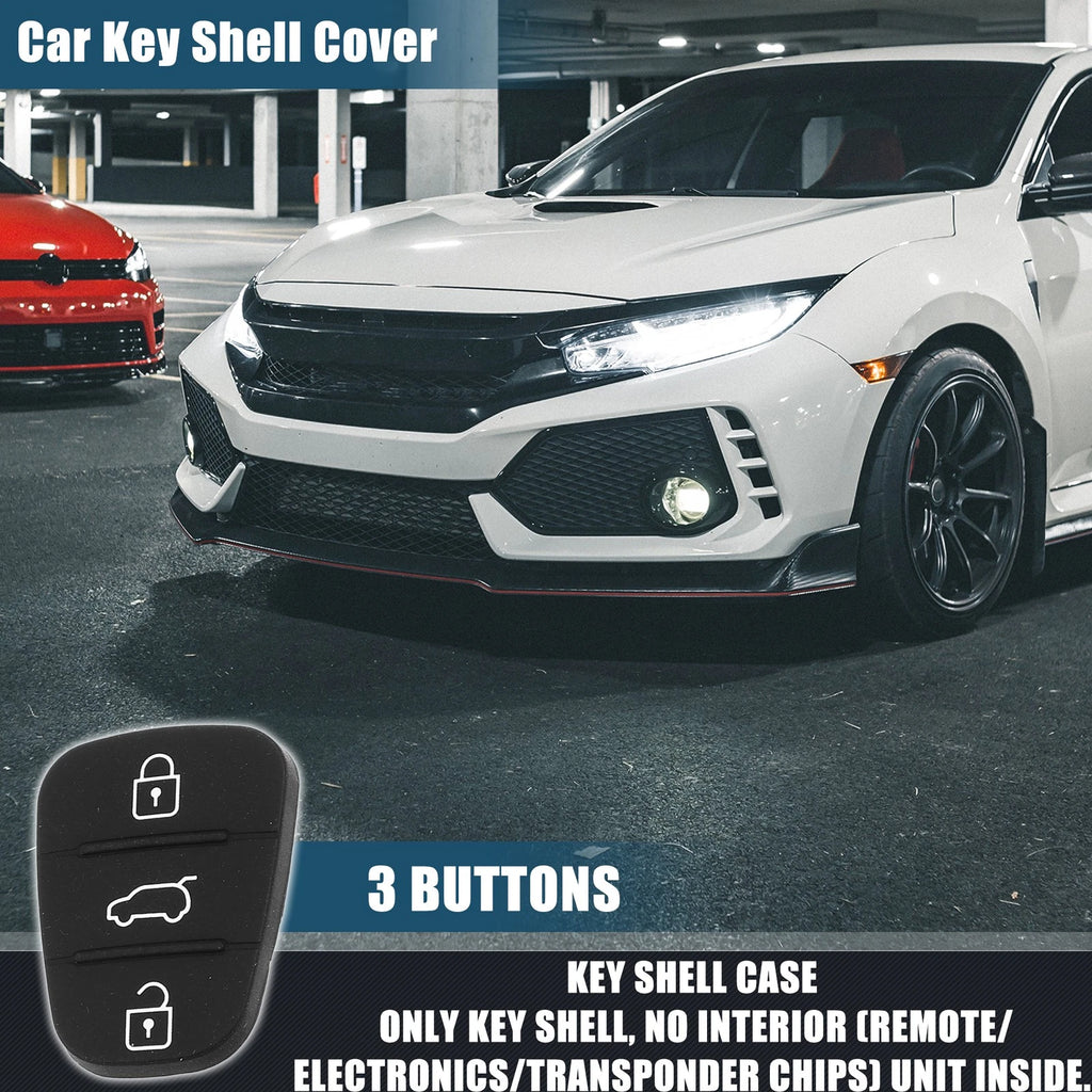 3 Button Key Fob Case Insert Rubber Keypad for Kia Ceed Optima Sorento (2013–2020)