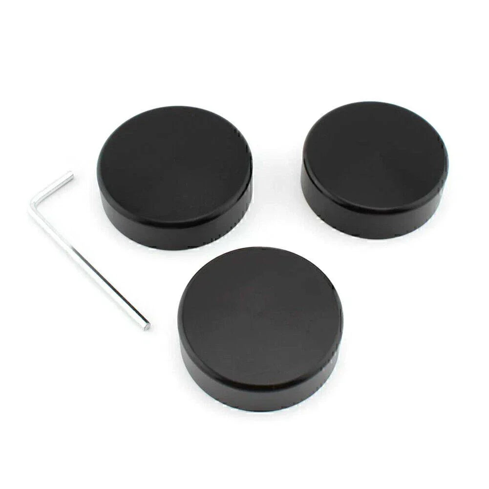 Black Upper Fork Stem Covers for Harley Sportster 48 XL1200 (1988-2013)
