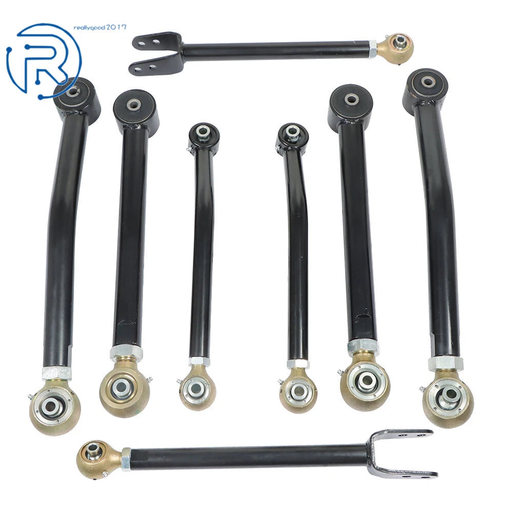 Set of 8 Adjustable Control Arms for Jeep Wrangler JK (2007-2018)