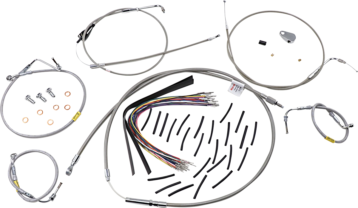 Control Kit for Early Touring Bikes with Bagger Bar Handlebars (13")