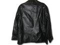 Genuine Leather Jacket for Women - Large Black Zip Up