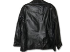 Genuine Leather Jacket for Women - Large Black Zip Up