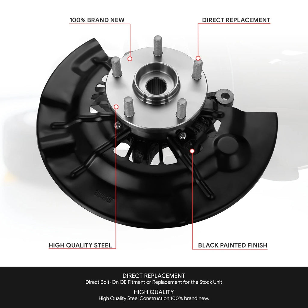 Front Passenger Right Loaded Wheel Bearing Hub Knuckle for Toyota Camry (2012–2017)