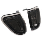 2Pcs Turn Signal Light Corner Light W/Bulbs for Toyota Tacoma (2001–2004) Smoke Chrome