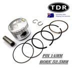 Piston Rings Kit 52.4mm 14mm for Lifan 125cc Engine (Pit Pro Trail Dirt Bike)
