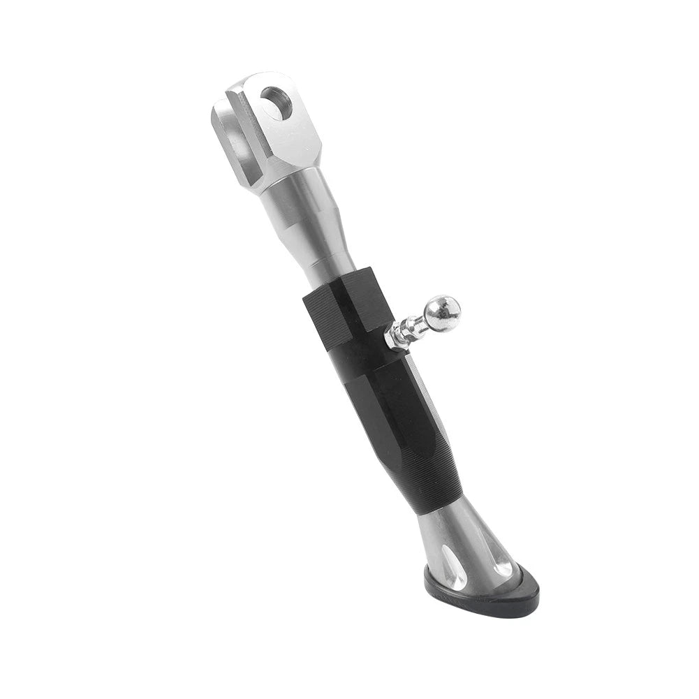 Adjustable Kickstand Foot for Motorcycle Universal (All Years) - Silver