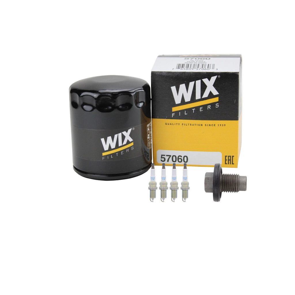 Wix Engine Oil Filter & NGK 4 Laser Iridium Spark Plugs for Avenger Caliber (2007–2012)