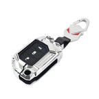 Silver Keyless Remote Key Fob Cover for Jeep Gladiator (2020-2024)
