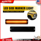 Smoked Amber LED Side Marker Lights for Jeep CJ5 CJ6 CJ7 CJ8 SJ Wagoneer (1972–1986)