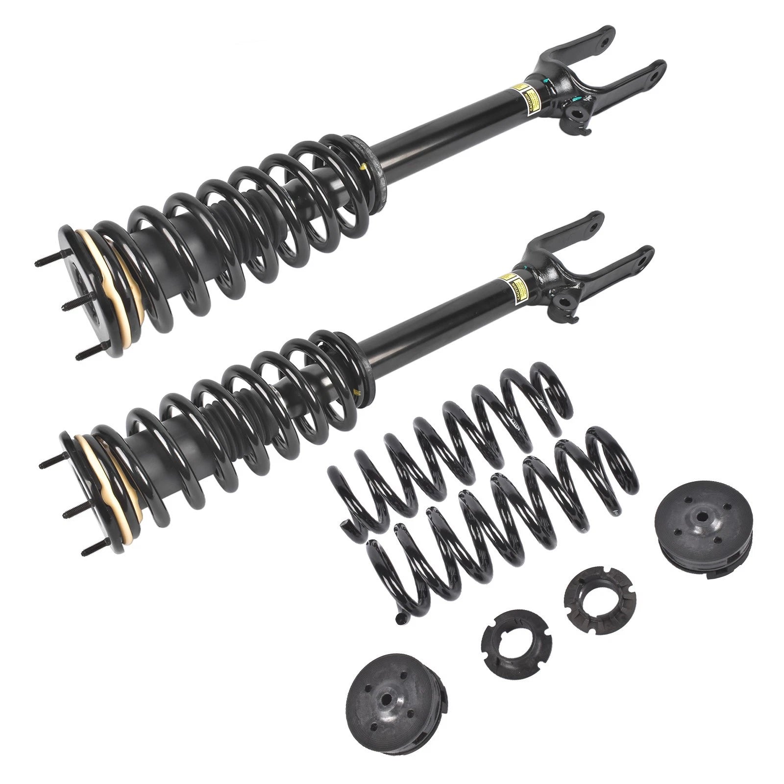 Front Shock Struts & Rear Coil Spring Lowering Kit for Mercedes W164 (2006–2011)