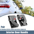 2X Interior Door Handle Black Gray for Hyundai Tucson (2005–2009)