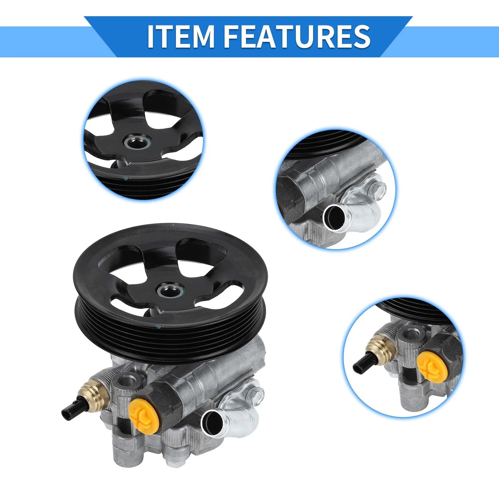 Power Steering Pump with Pulley for Toyota Corolla, Pontiac (No. 4431002120)