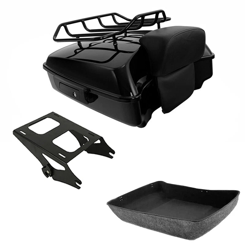 Chopped Trunk Backrest Pad for Harley Road Glide (2014–2026)