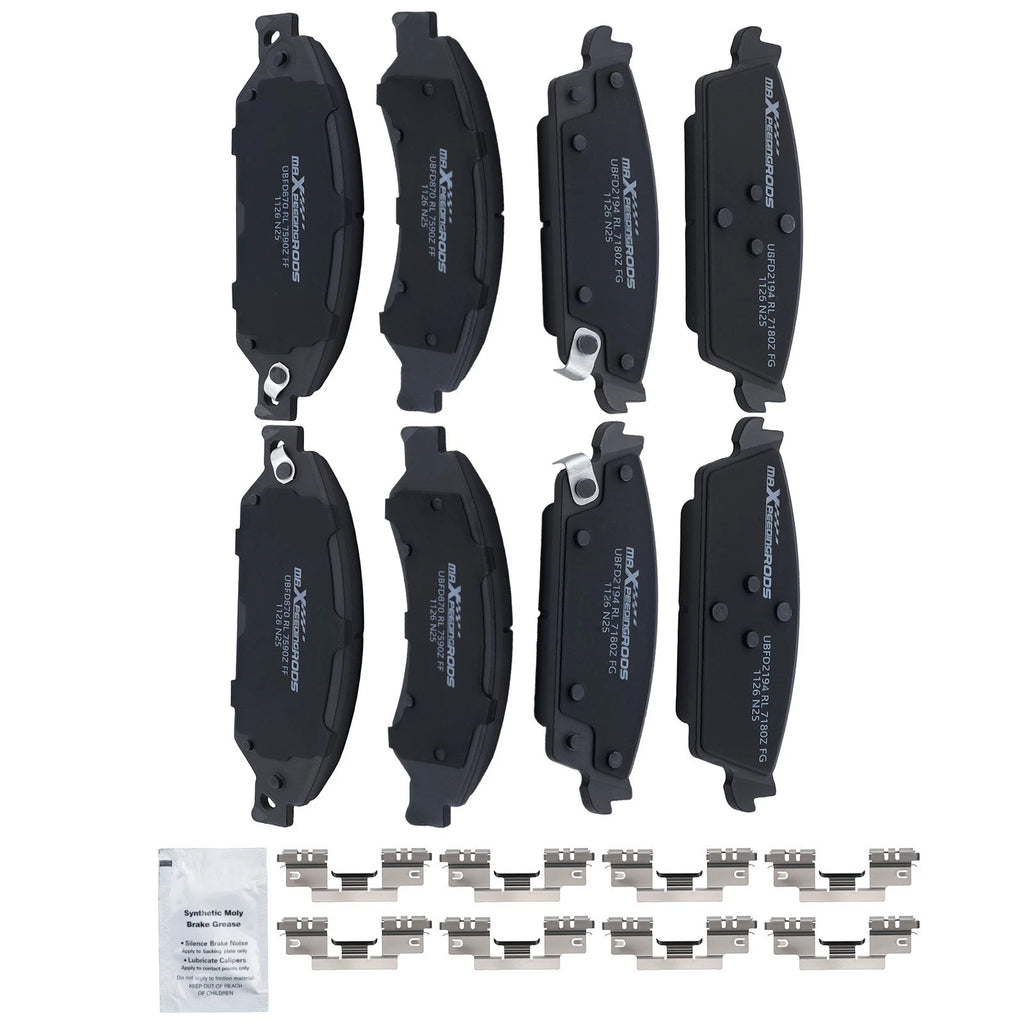 Set of 8 Ceramic Brake Pads for Chevrolet Suburban Tahoe (2015–2020)
