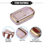3 x Button TPU Key Fob Cover Case for Honda CR-V, Civic (2014-2016) - Pink