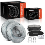 Front Drilled Brake Rotors & Ceramic Pads for Nissan Sentra Versa (2007–2012)