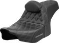 SADDLEMEN Pro Series SDC Performance Seat for Motorcycle (w/ Backrest)