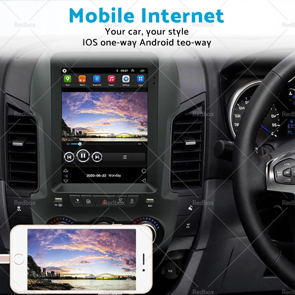 2X 32GB Android 11 Carplay GPS Head Unit for Ford Ranger PX (2011–2023)