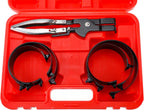Piston Ring Compressor Kit for Universal Applications (1 PC Plier & 6 Bands)