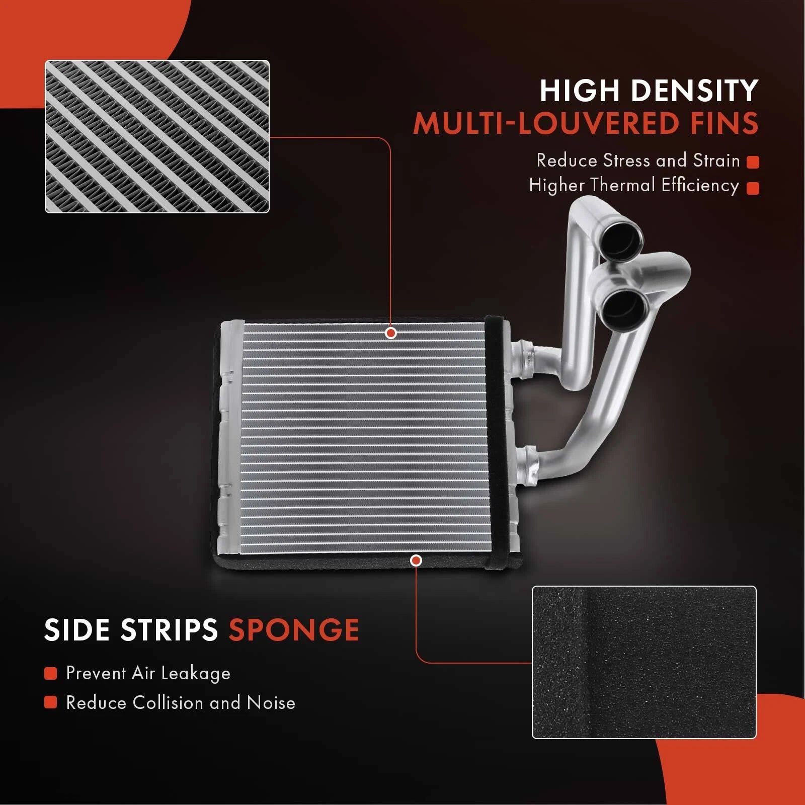 HVAC Heater Core for Nissan Versa (2012–2019), Versa Note (2014–2019), Micra (2015–2018)