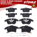 Set of 4 Brake Pads for Ford Fusion Lincoln MKZ (2013–2016)