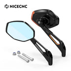 NICECNC Rearview Mirrors for Harley Softail FXST FLHC Fat Bob Slim (2018–2023)