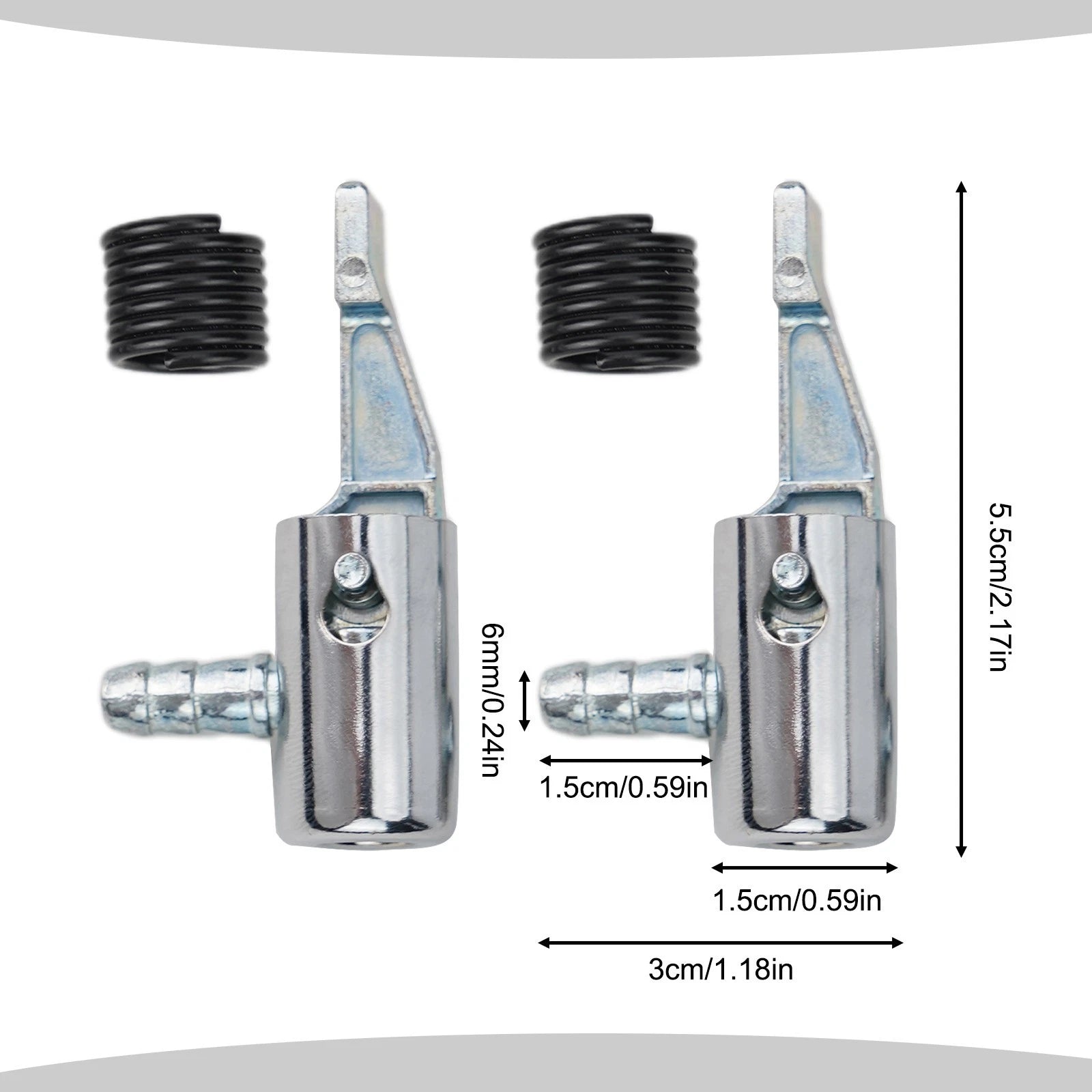 Inflator Pump Adapter Connector for Car Bike Hose Valve (Universal)