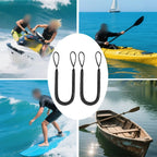 2X 4 Foot Elastic Boat Rope with Foam Float for Water Bike and Motorboat