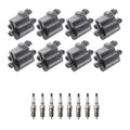 Set of 8 Ignition Coils & NGK Spark Plugs for Silverado 3500 V8 (2007–2014)