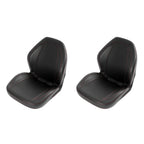 2X Black Sewn Bucket Seats for Yamaha Rhino 450 660 700 (2004–2018)