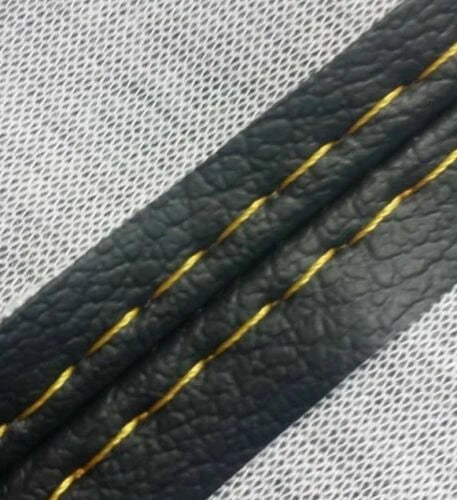 Leather Console Lid Armrest Cover for Toyota 4Runner (2003–2009) Yellow Stitch