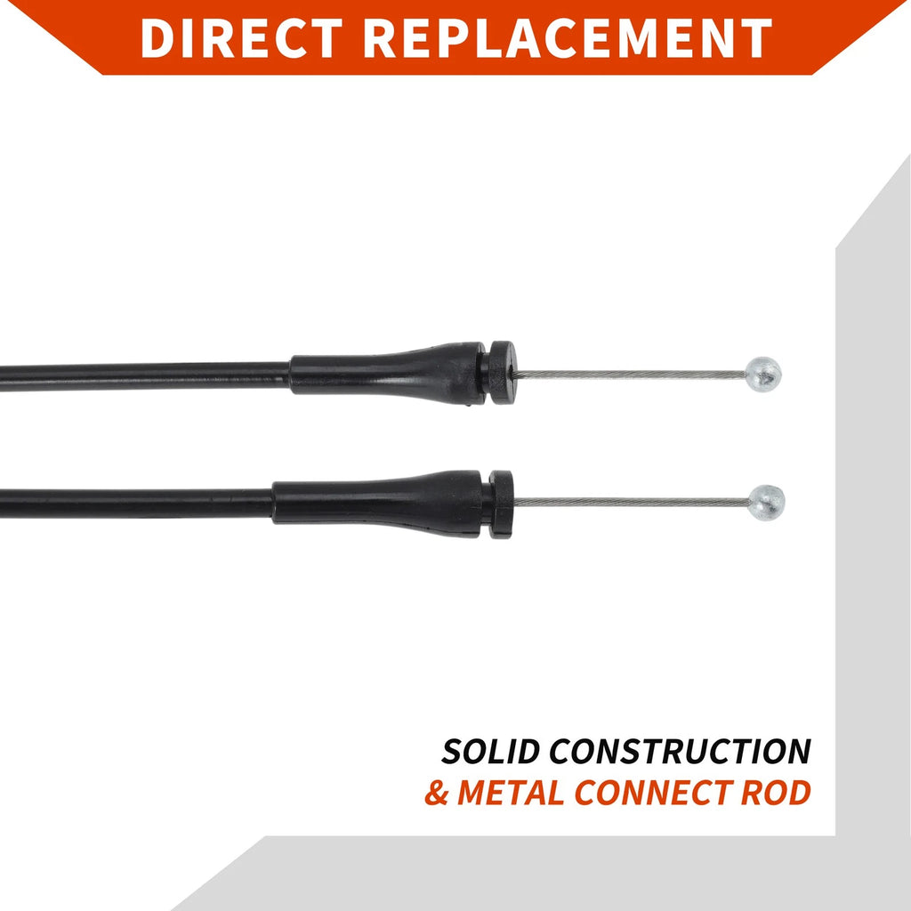 2pc Cargo Door Latch Release Cable for Ford E150 E250 E350 (2000–2014)