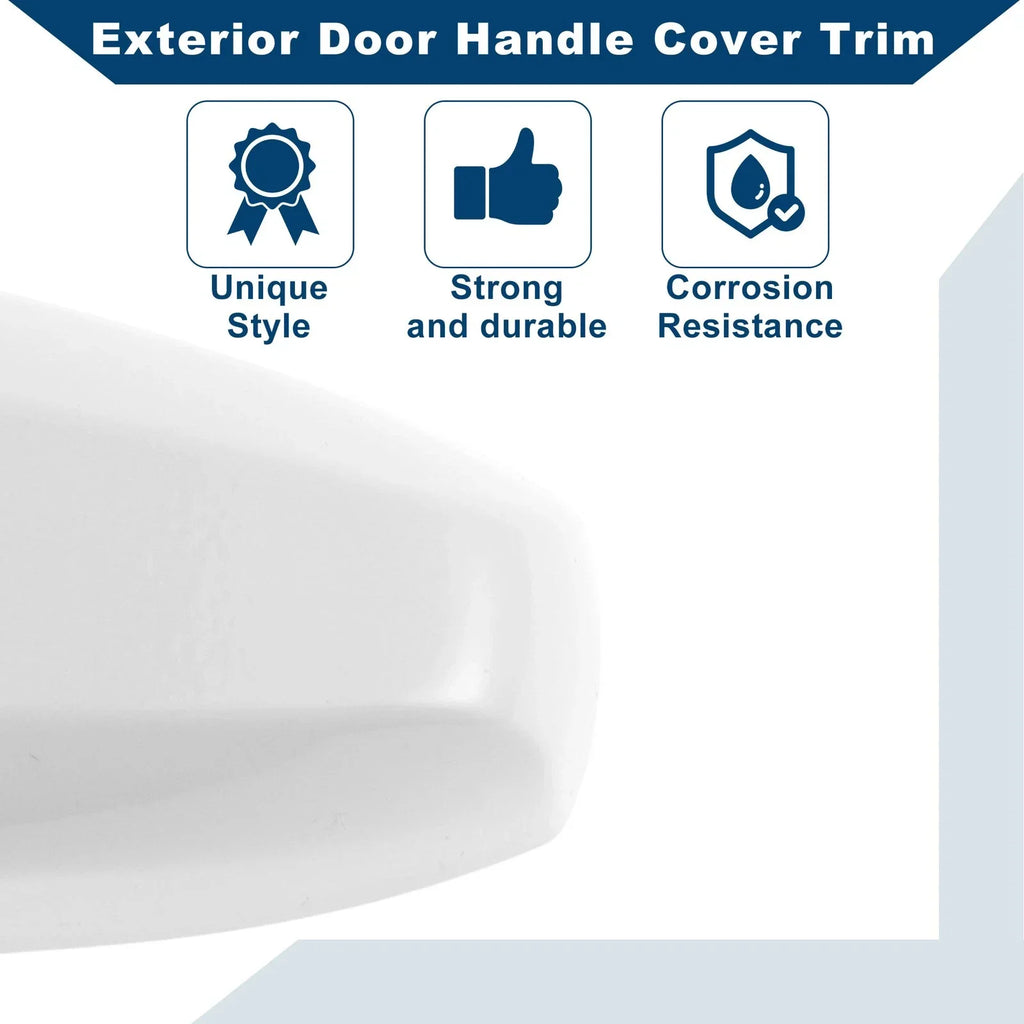 Exterior Door Handle Cover Trim for BMW X1 X5 X6 (2014-2019) White ABS