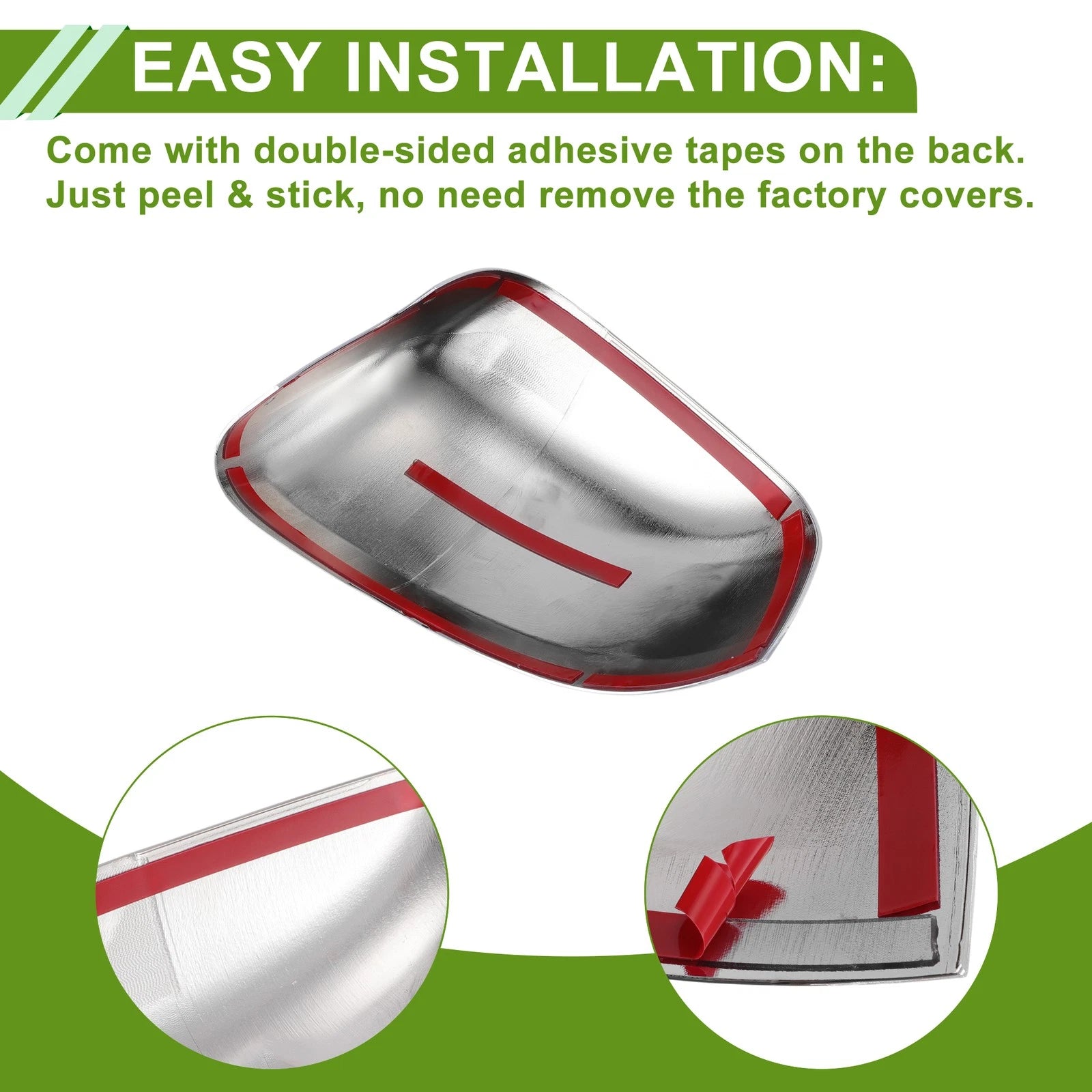 2X Side Mirror Cover Caps for Jeep Grand Cherokee (2011–2021)